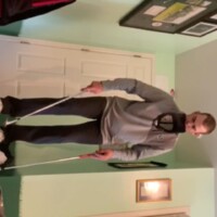 sideways golf juggling