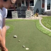 golf trick shot